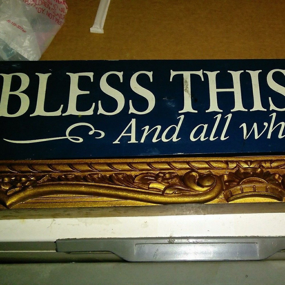 BLESS THE HOUSE SIGN